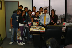 Alumnos de la UPAO visitaron central de comunicaciones del Banco de la Nación