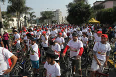  Cerca de tres mil ciclistas dijerón ¡Alto a la Contaminación!