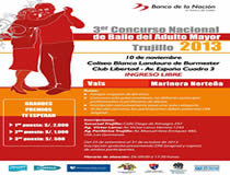 BN Organiza 3er Concurso Nacional de Baile para Adulto Mayores en Trujillo