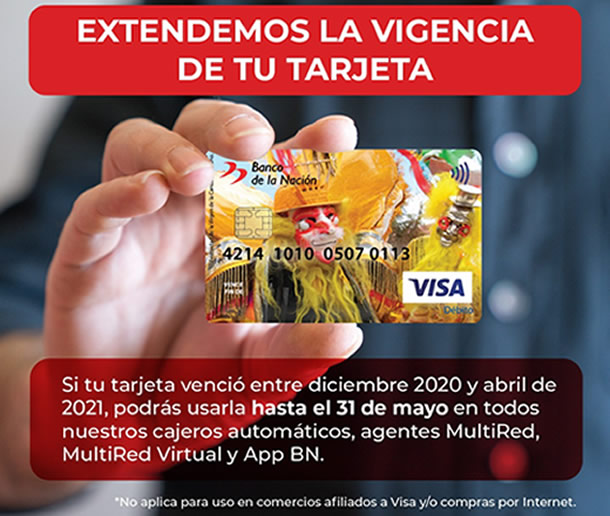 Vigencia tarjetas